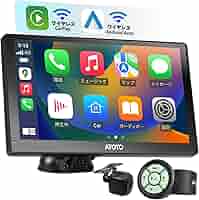 [9インチQLED] ATOTO P5 ポータブルナビカーオーディオBlueto ATOTO P5 ポータブルナビ 9型 バックカメラ付 QLED 無線CarPlay